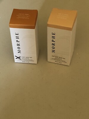 MORPHE 2 HINT HINT SKIN TINT  HINT OF HONEY   HINT OF BIEGE  LOT OF 2 1 OZ EACH