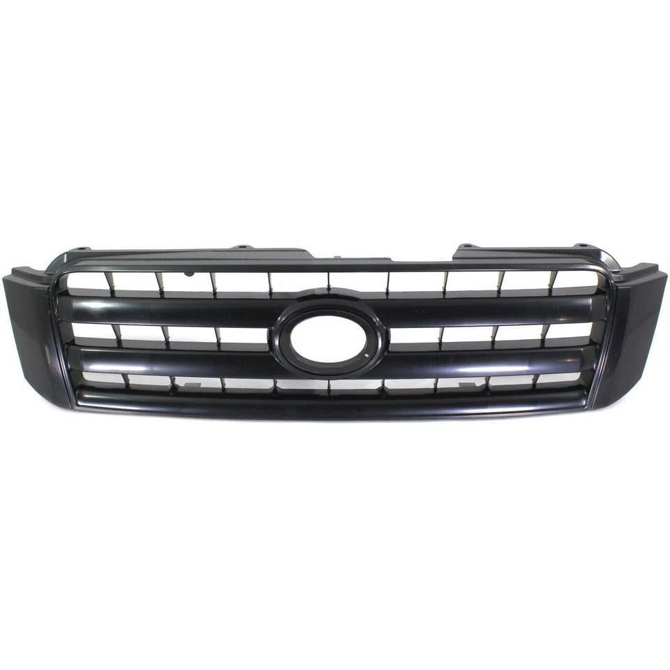 New For 2004-2007 Grille Toyota Highlander Painted Black Shell and Insert Foto 2 de 4