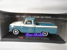 Sunstar 1:18 Ford F100 Custom Cab Pickup 1965 Model Car Diecast Metal Display