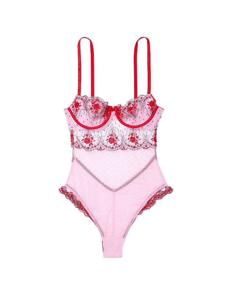 $90 VICTORIAS SECRET VERY SEXY PUSH UP ROSEBUD DOT WICKED TEDDY XS