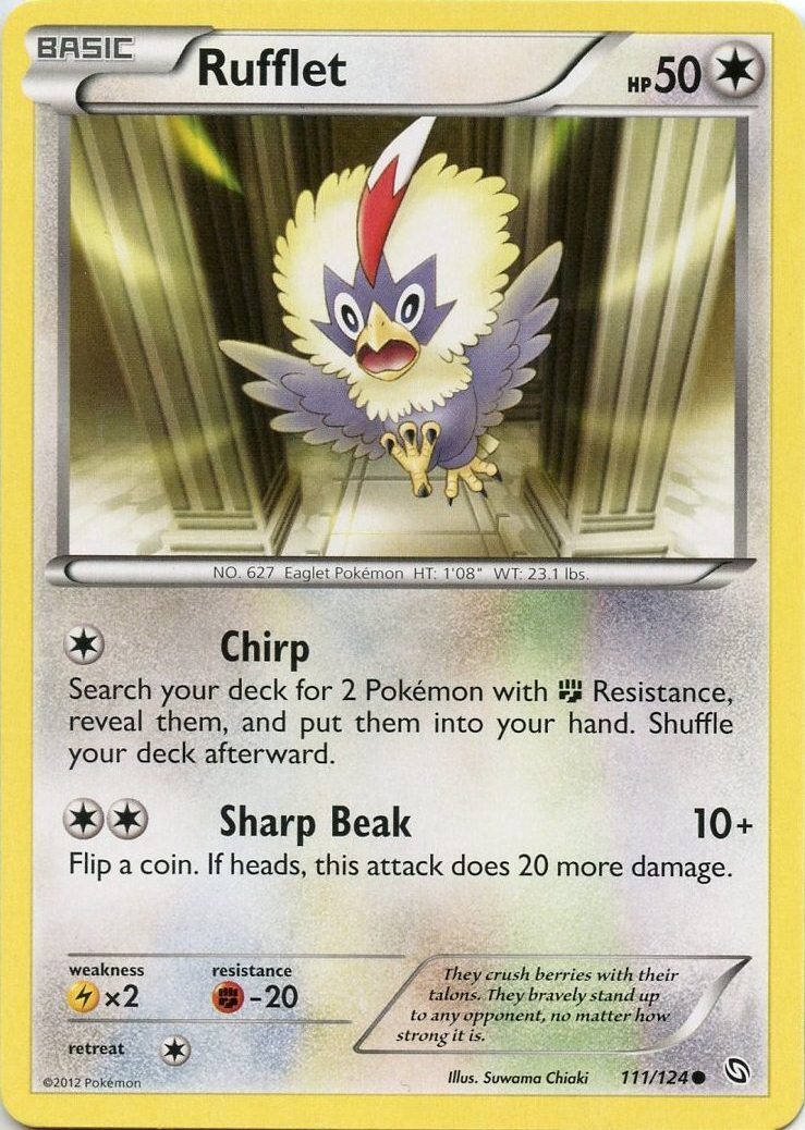 Pokemon - Rufflet - 111/124 - Common - BW - Dragons Exalted - NM
