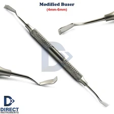 Dental Buser Modified Scraper 1/3 Periodontal Chisel 4mm/6mm Hollow Grip Handle