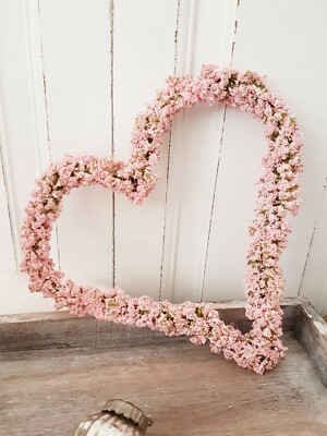 Schleierkraut Herz rosa knstlich Gypsophila 22 cm Dekoherz Kommunion  Hochzeit | eBay.de