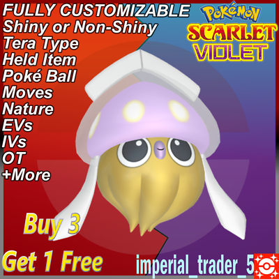 Pokmon Scarlet and Violet Shiny Inkay W/ Best 6IV Customizable | eBay Pokmon Scarlet and Violet Shiny Inkay W/ Best 6IV Customizable | eBay