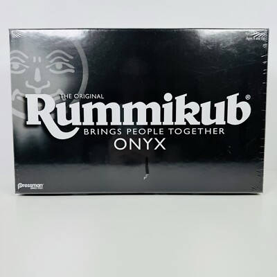 The Original Rummikub ONYX Version Sophisticated Set w/ Black Tiles - Sealed