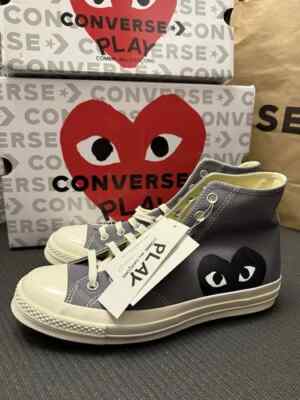 SIZE 9 - Converse Chuck Taylor All-Star 70s Hi Comme des Garcons GREY 171847C