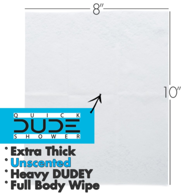 DUDE Wipes On-The-Go Shower Wipes - 3 Pack, 24 Wipes - Unscented Extra-Large Wipes With Vitamin E & Aloe - Full Body Shower Replacement Wipes - Foto 3