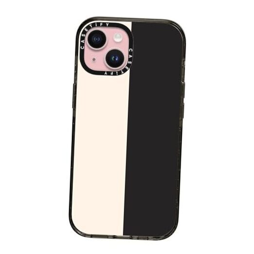 Impact iPhone 15 Case [4X Military Grade Drop Tested / White/Black Colorblock-image