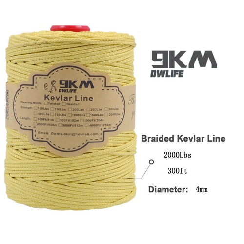 Braid Kevlar Line Fishing Assist Cord Kite Hiking Camping Ropes Made with Kevlar - Picture 54 of 60