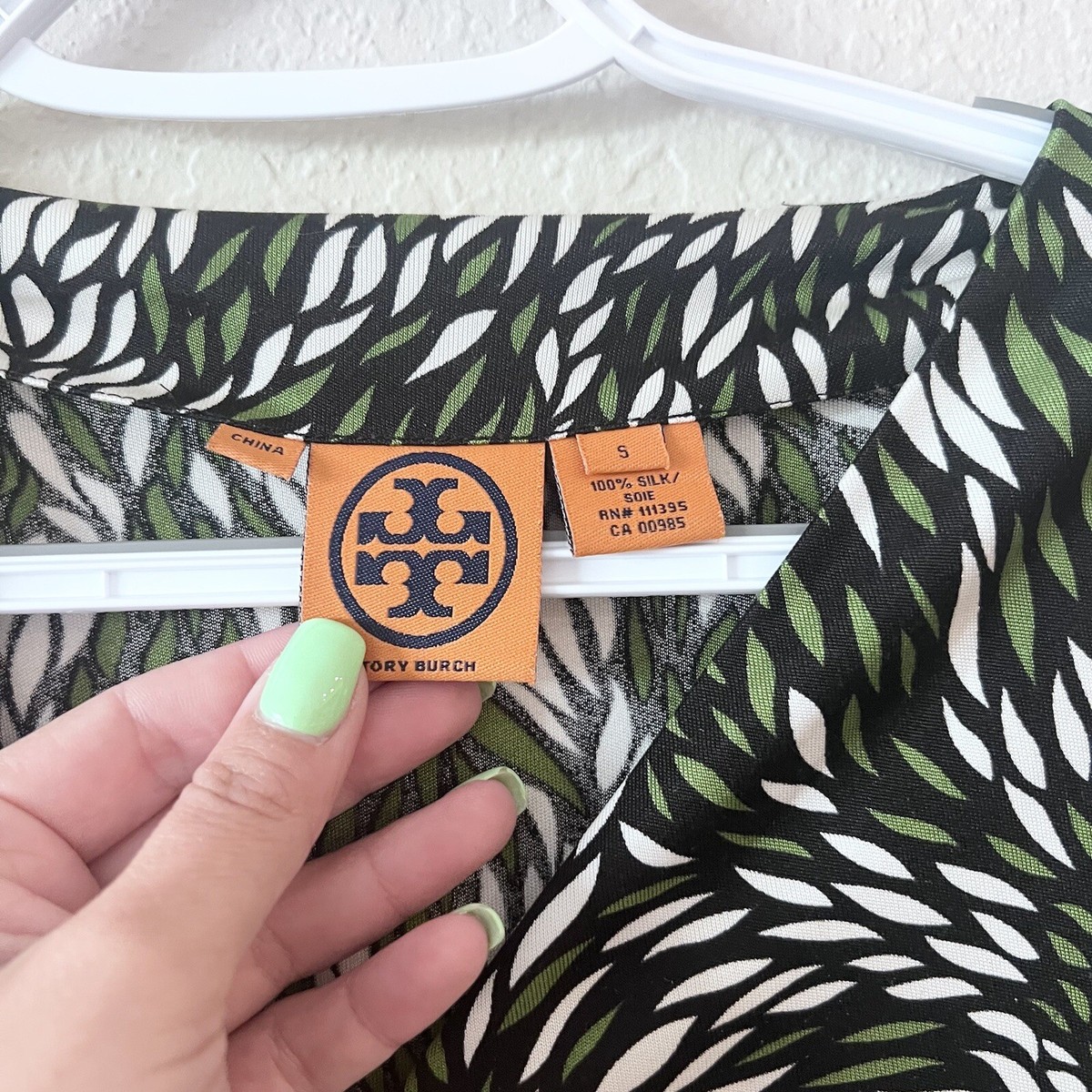 green emerald velvet dress Tory Burch Women's Printed Silk Dress – Saint Bernard