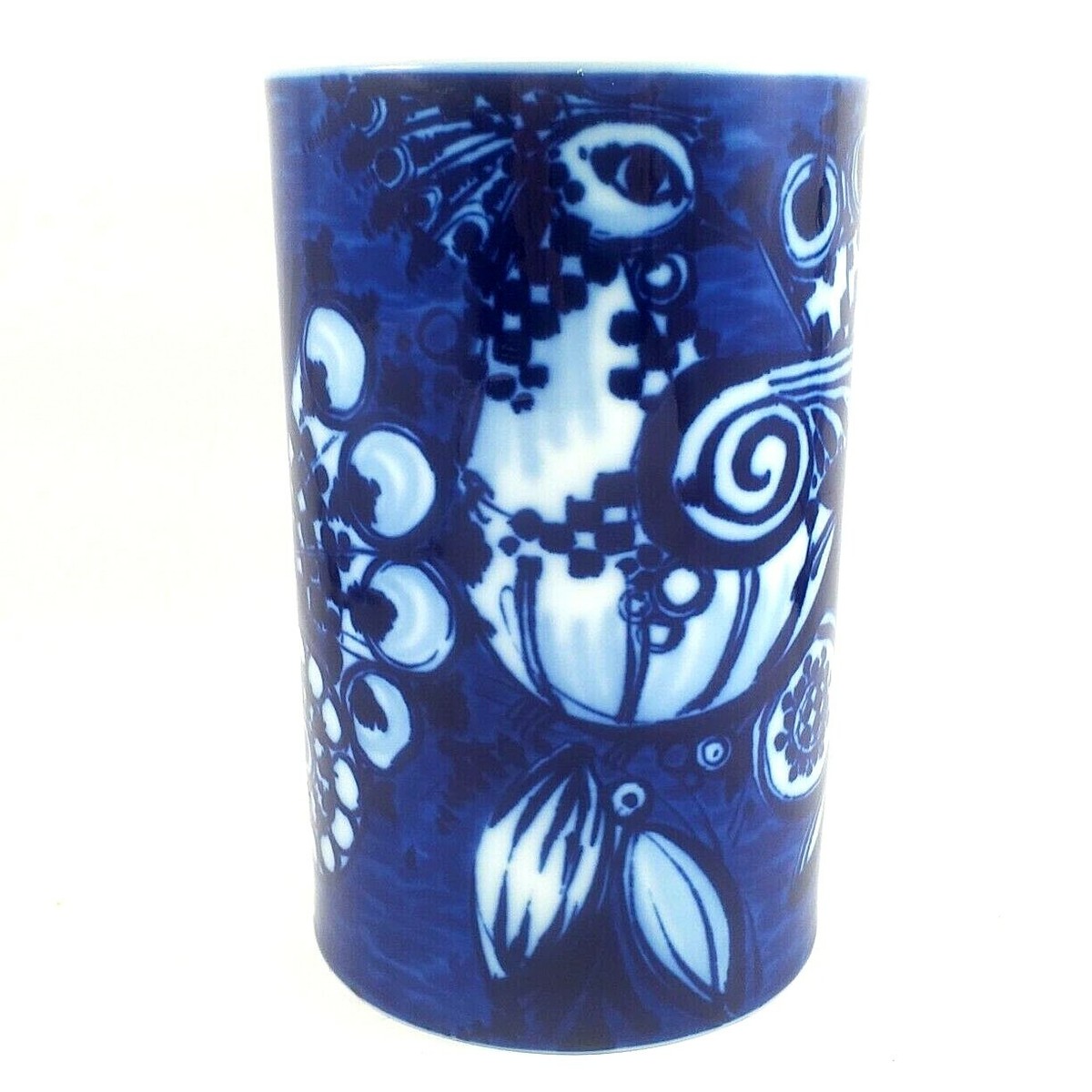 Vintage Rosenthal Studio-Line 1960s Delft Blue Peacocks Bjorn