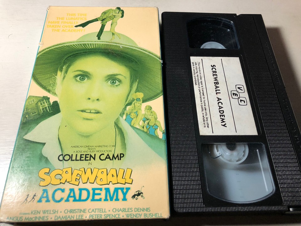 Screwball Academy [AKA Loose Ends] (1986) VHS Comedy Colleen Camp eBay
