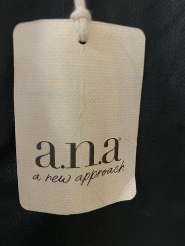 a.n.a Faux Leather Pants Womens 18W Black Skinny High-Rise 36x28 Pockets Stretch - Picture 7 of 16