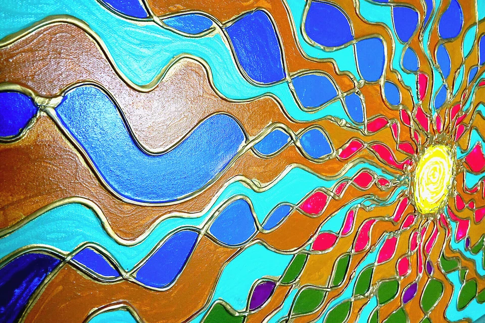 ¡ENMARCADO! Pintura al óleo ¡Gran textura! Lienzo Firmado Original Abstracto Artista XXX! Foto 4 de 4