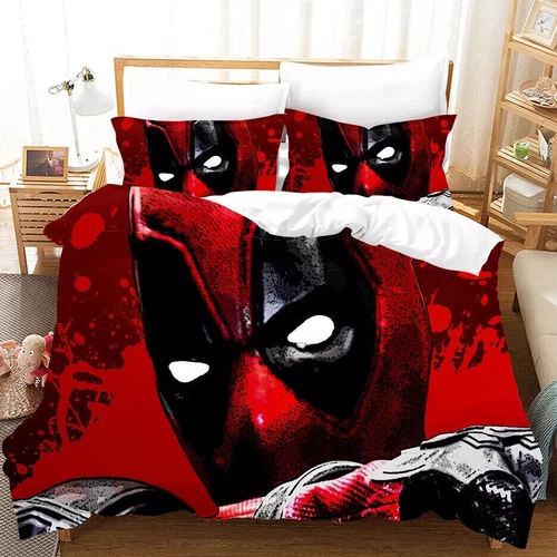 Deadpool Wolverine Quilt Duvet Cover Single Size Bedding Set Decor/Customizable - Picture 9 of 30