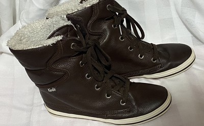 brown fleece boot sneaker