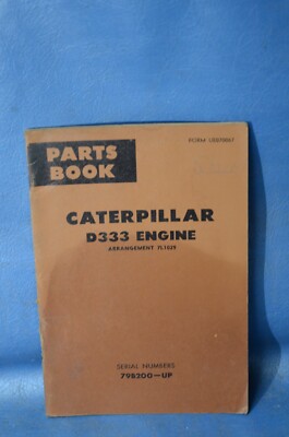 Y*A様 caterpillar 部品カタログ　3冊 Caterpillar D333 Diesel Engine Parts Shop Manual Book Catalog