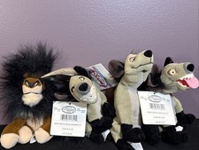 Disney Lion King Bean Bag Plush Lot Scar Hyenas Ed Banzai Shenzi NWT