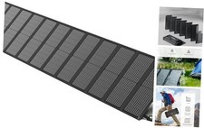 200W Solar Panel, 12-Fold Portable Solar Charger with Adjustable Kickstand,