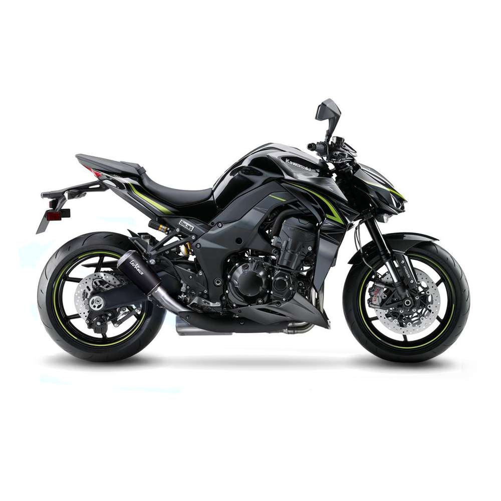 2 Exhausts Leovince Lv-10 Black Stainless Steel Kawasaki Z 1000 2010 > 2016