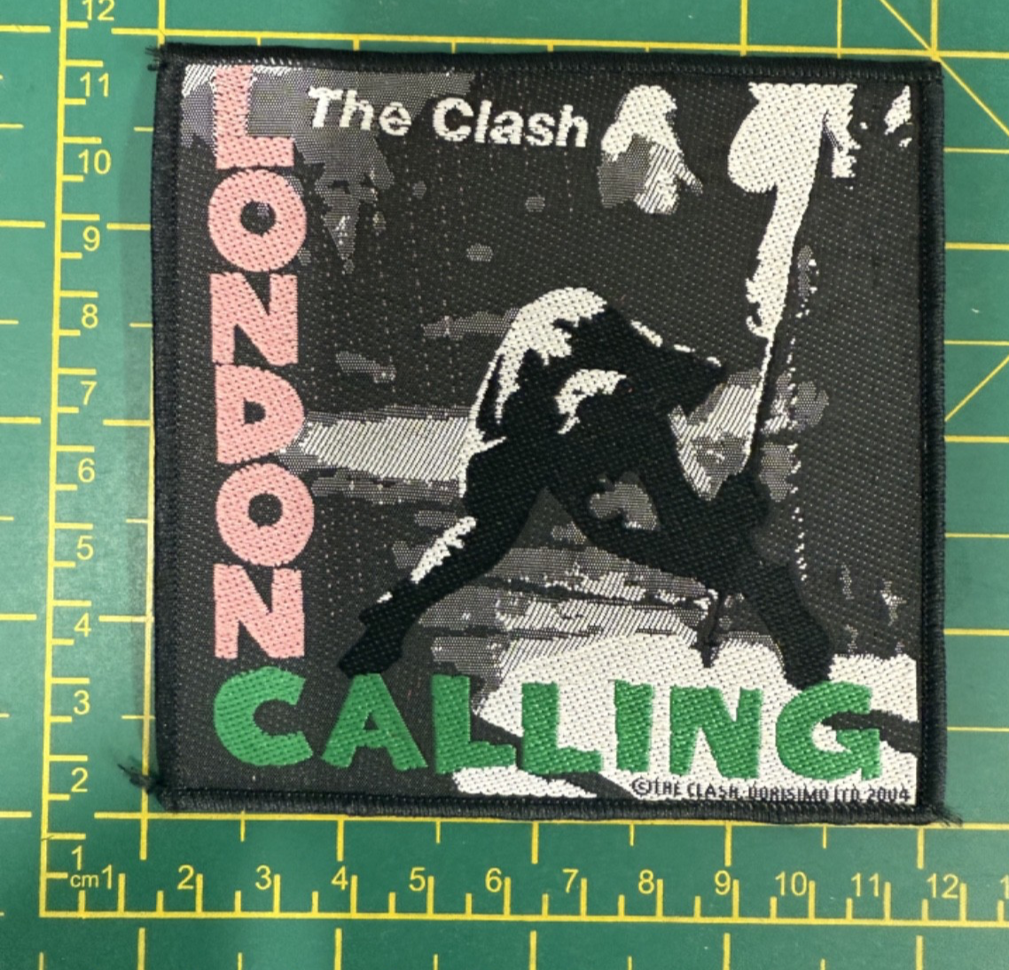 The Clash London Calling Album Cover Woven Sew On Patch Officially Licensed