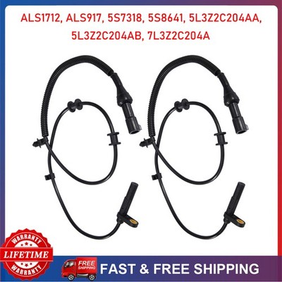 2 Front Left & Right ABS Wheel Speed Sensor For 05-08 Ford F-150 RWD 4.2 4.6 5.4