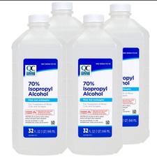 Quality Choice 70 Isopropyl Alcohol First Aid Antiseptic, 32 FL OZ - 4 Pack