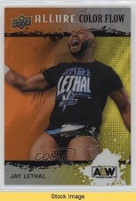 2022 Upper Deck Allure AEW Color Flow Orange Yellow Jay Lethal #R-16 READ 12g7
