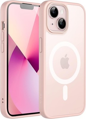 JETech Magnetisch Hülle für iPhone 13 Mini 5,4 Zoll - MagSafe (Kalkrosa)