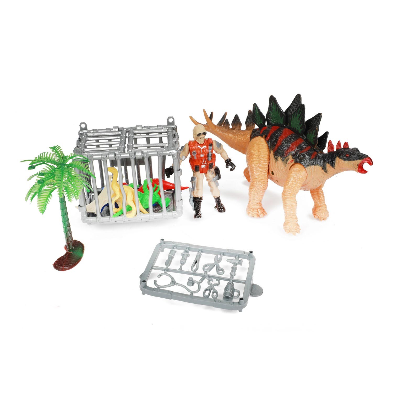 Dino Stego Set Giochi Toi Giocattoli World Of Dinosauri con Accessori Bambini foto 3