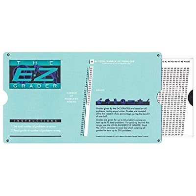 Advantus E-Z Grader Chart, Easy Gradebook for Teachers, 8-1/2 x 4-3/4 x 1/8