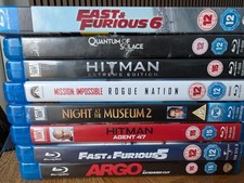 Blu-ray Action Adventure Bundle 8 Movies