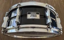 Yamaha 14" x 5.5" Seamless Steel Snare Drum Black SD2075B Japan Free Shipping