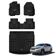 LASFIT Floor Mats & Cargo Mat for Honda CR-V 2017-2022 All Weather Protector