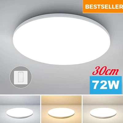 MARKENLOS 30cm LED Deckenleuchte RUND 72w Innenbeleuchtung Deckenlampe Dimmbar Flur lampe