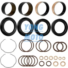 Front Fork Bushing Dust Oil Seal Rebuild Kit For Honda Shadow VT1100C 1987-2007