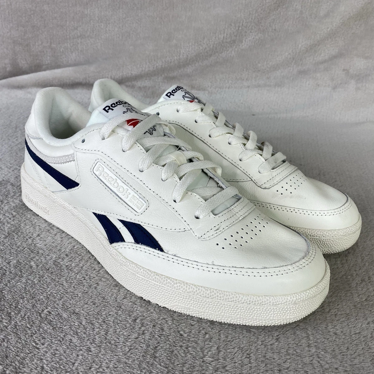 Reebok Classic Leather White Grey Vector Navy for Sale