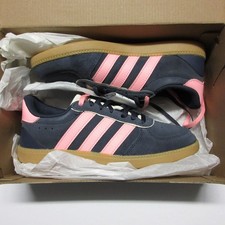 New Adidas Women's Breaknet Sleek Shoes Navy and Pink 5.5 NIB Athletic Casual