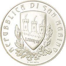 San Marino, 5 Euro, Giovanni Pascoli, 2012, SPL, Argent, KM:520