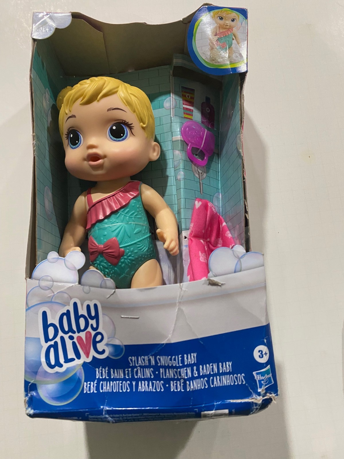 "Baby Alive" Splash & Snuggle Doll (See Description)
