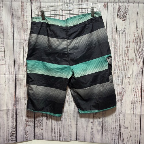 O’Neill board shorts swimming trunks Mens size 30 teal/gray and stripes - Picture 6 of 8