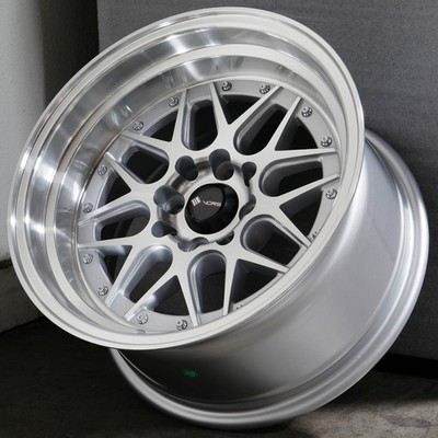15x9 Silver Wheels Vors VR7 4x100/4x114.3 0 (Set of 4)  73.1