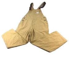 Maden Amekaji Retro Men's Brown/Beige Overalls Bib Pants Jumpsuit Workwear Sz XL