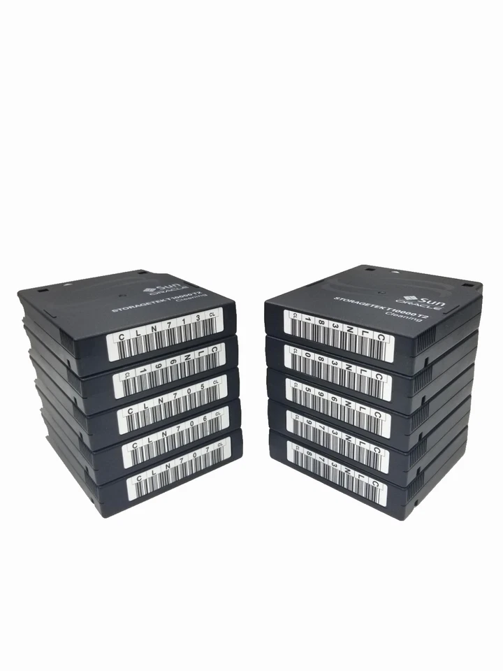 NEW_LOT of 10_ORACLE_ STORAGETEK T10000T2 CLEANING TAPES_BARCODE LABELS APPLIED - Image 2 of 4