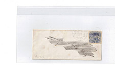 #114, 3 cent 1869 issue, Fancy Address, Massachusetts to Vermont