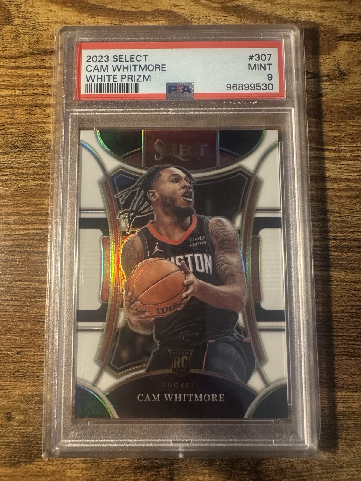 2023-24 Select #307 Cam Whitmore Mezzanine White Prizm Rookie /149 PSA 9 MINT