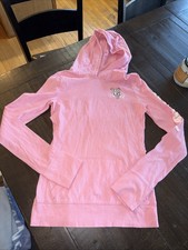 Abercrombie Kids XL Hoodie Pink Long Sleeve Moose Logo Super soft Lightweight