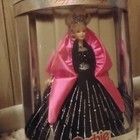 Barbie Happy Holidays Collector Edition 12in Doll Black Gown Pink Shawl Unopened — photo 2