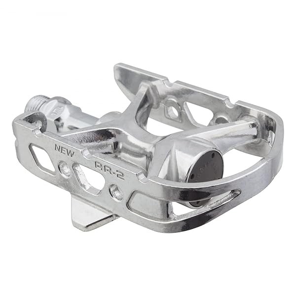 MKS Mikashima Bicycle Pedals AR-2 Silver L/R Pair Set Made in Japan Official