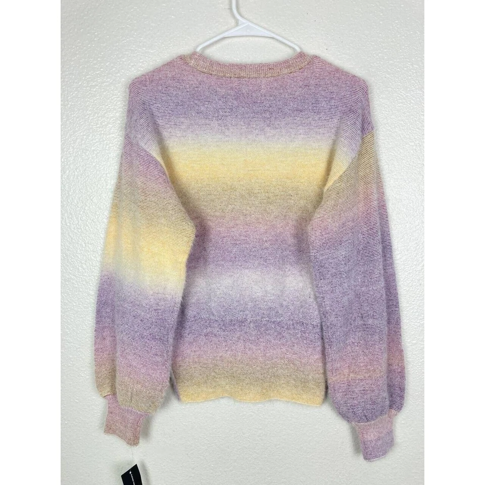INC International Concepts Sweater Womens Extra Small XS Fuzzy Ombre Wool Blend - Image 2 of 4